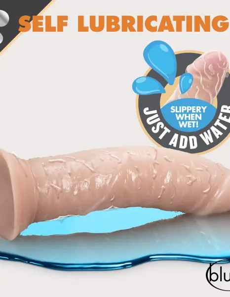 Dr. Skin Glide - 8 Inch Self Lubricating Dildo - Vanilla