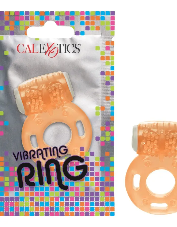 Foil Pack Vibrating Ring - Orange