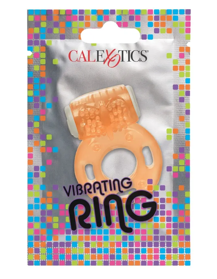 Foil Pack Vibrating Ring - Orange