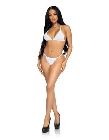 2 Pc Tempest Bikini Set - White- One Size