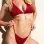 2 Pc Phoenix Bikini Set - Red- Medium