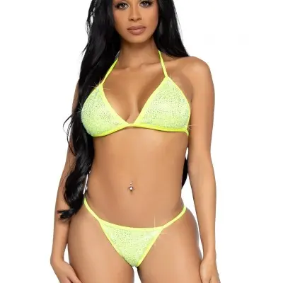 2 Pc Phoenix Bikini Set - Yellow - Medium