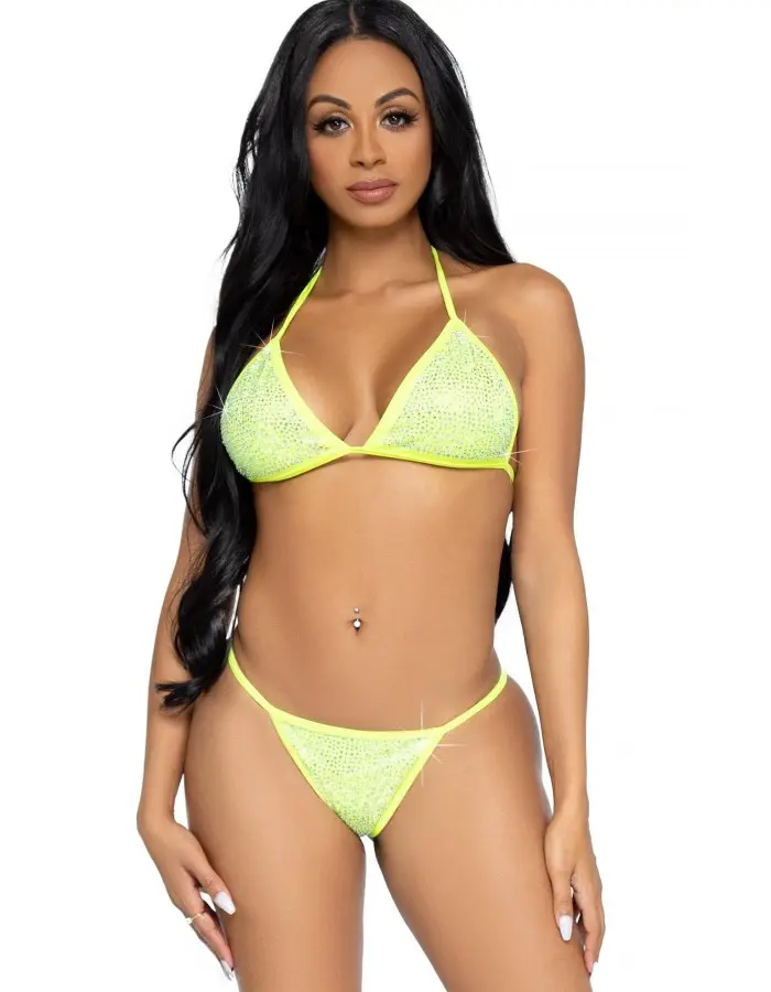 2 Pc Phoenix Bikini Set - Yellow - Medium