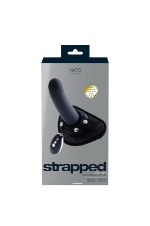 Strapped Rechargeable Strap on - Black