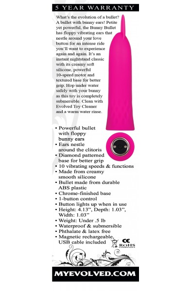 Bunny Bullet Rechargeable - Pink