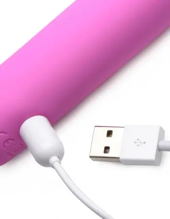 5 Star 9x Pulsing G-Spot Silicone Vibrator - Pink