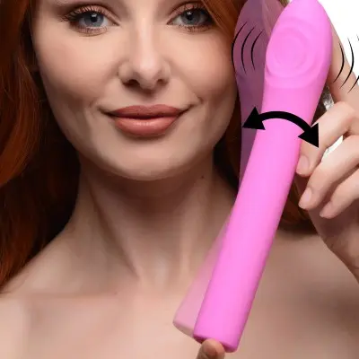 5 Star 9x Pulsing G-Spot Silicone Vibrator - Pink