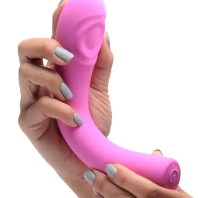 5 Star 9x Pulsing G-Spot Silicone Vibrator - Pink