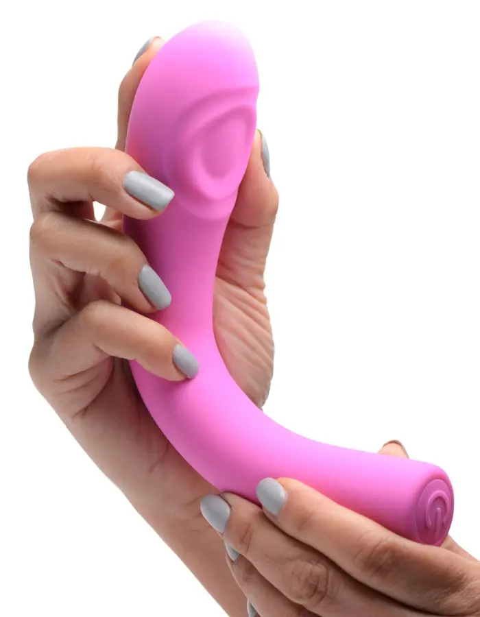 5 Star 9x Pulsing G-Spot Silicone Vibrator - Pink
