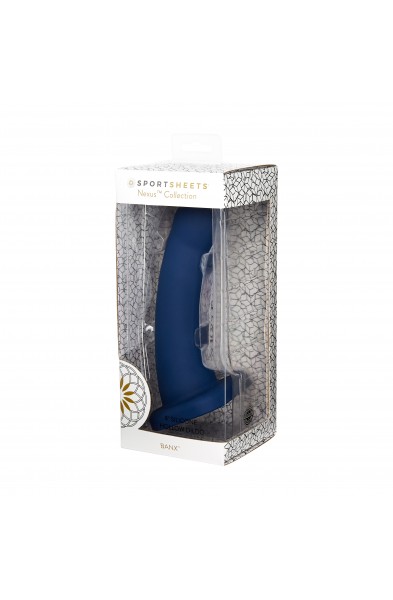 Nexus Collection - Banx - 8 Inch Silicone Dildo -  Navy