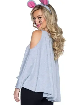 2 Pc Mouse Costume Poncho Set - One Size