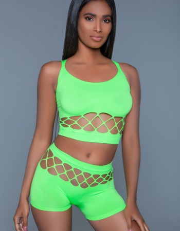 Palmer Set - Neon Green- One Size