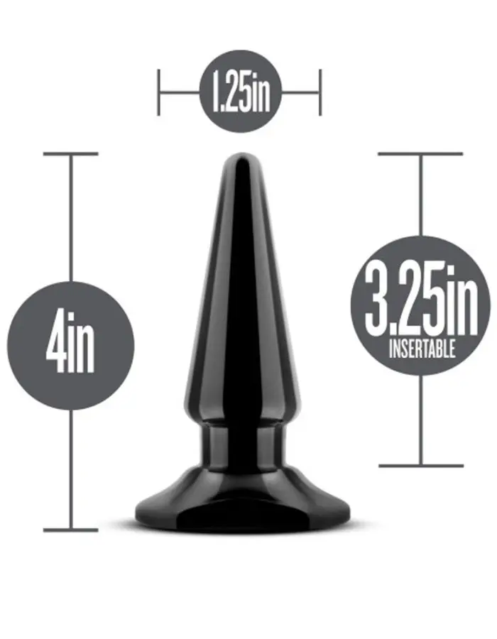 Anal Adventures - Basic Vibrating Anal Pleaser - Black