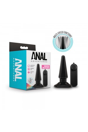 Anal Adventures - Basic Vibrating Anal Pleaser -  Black