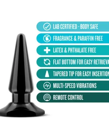 Anal Adventures - Basic Vibrating Anal Pleaser - Black