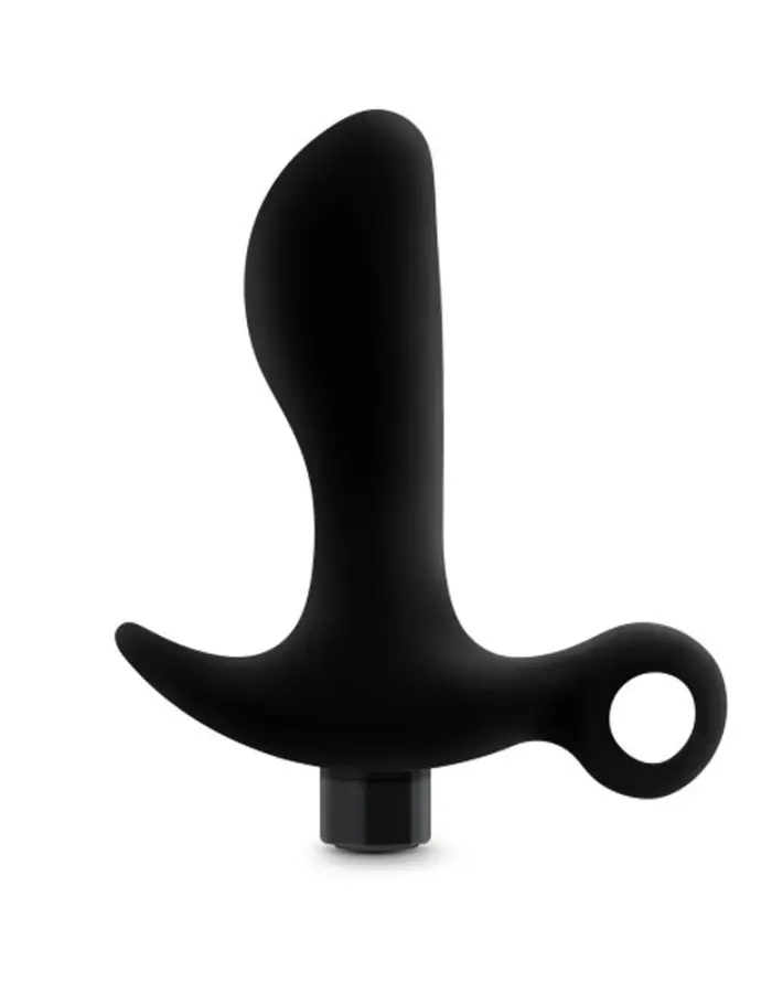 Anal Adventures- Platinum - Silicone Vibrating Prostate Massager 01 - Black