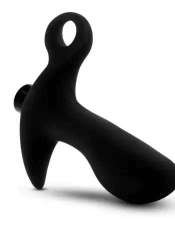 Anal Adventures- Platinum - Silicone Vibrating Prostate Massager 01 - Black