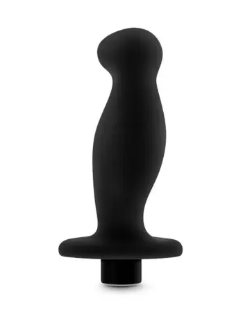 Anal Adventures- Platinum- Silicone Vibrating Prostate Massager 02-Black