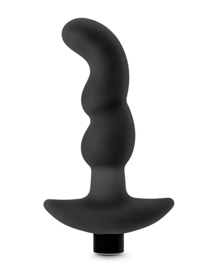 Anal Adventures- Platinum - Silicone Vibrating Prostate Massager 03- Black