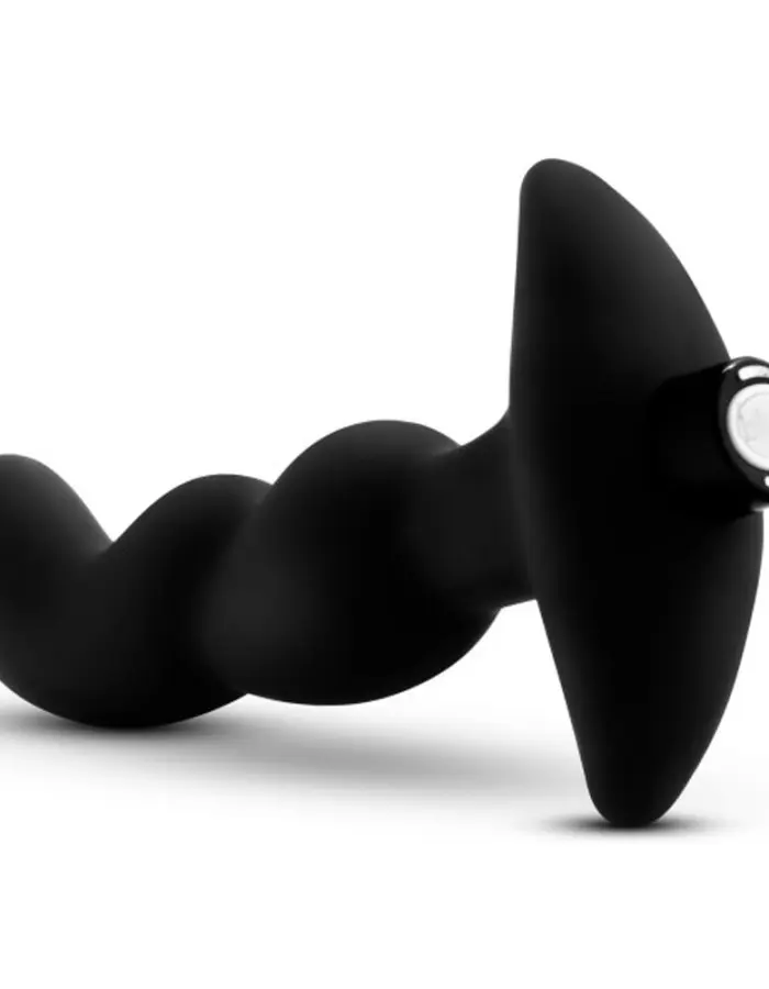 Anal Adventures- Platinum - Silicone Vibrating Prostate Massager 03- Black