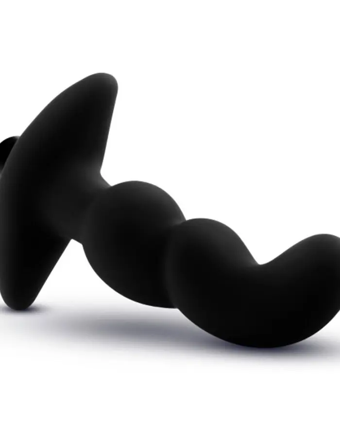 Anal Adventures- Platinum - Silicone Vibrating Prostate Massager 03- Black