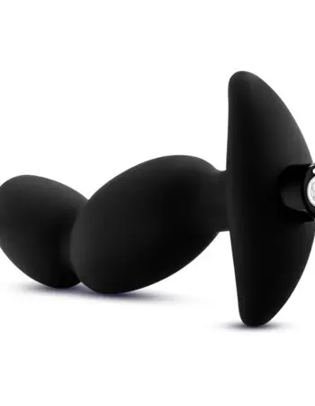 Anal Adventures- Platinum - Silicone Vibrating Prostate Massager 04-Black