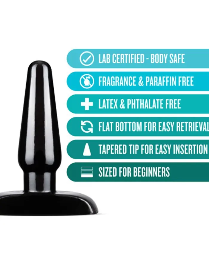 Anal Adventures - Basic Anal Plug - Small - Black