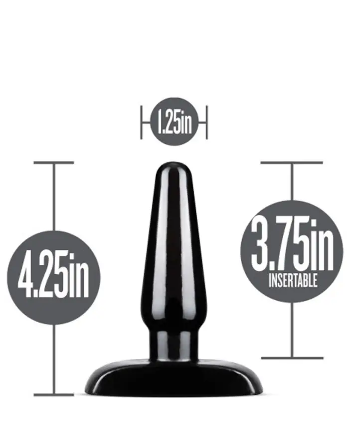 Anal Adventures - Basic Anal Plug - Small - Black