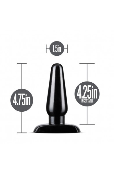 Anal Adventures - Basic Anal Plug - Medium -  Black