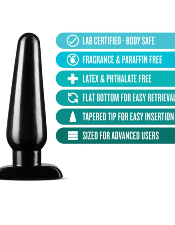 Anal Adventures - Basic Anal Plug - Large - Black