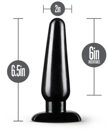 Anal Adventures - Basic Anal Plug - Large - Black