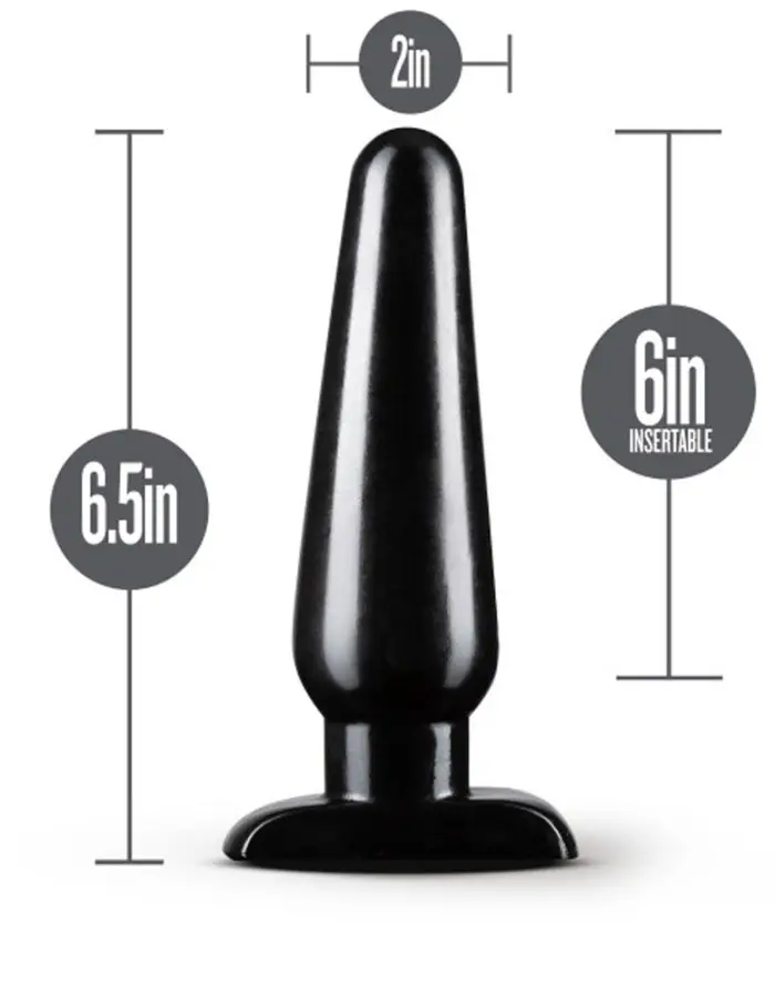 Anal Adventures - Basic Anal Plug - Large - Black