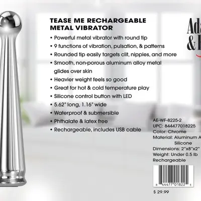 Adam and Eve Tease Me Rechargeable Vibrator
