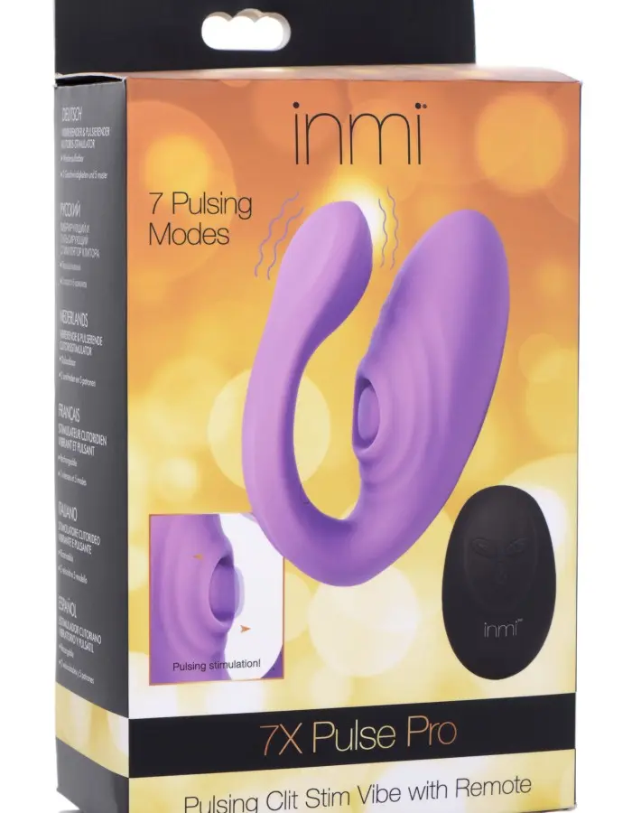 7x Pulse Pro Pulsating and Clit Stim Vibe With  Remote