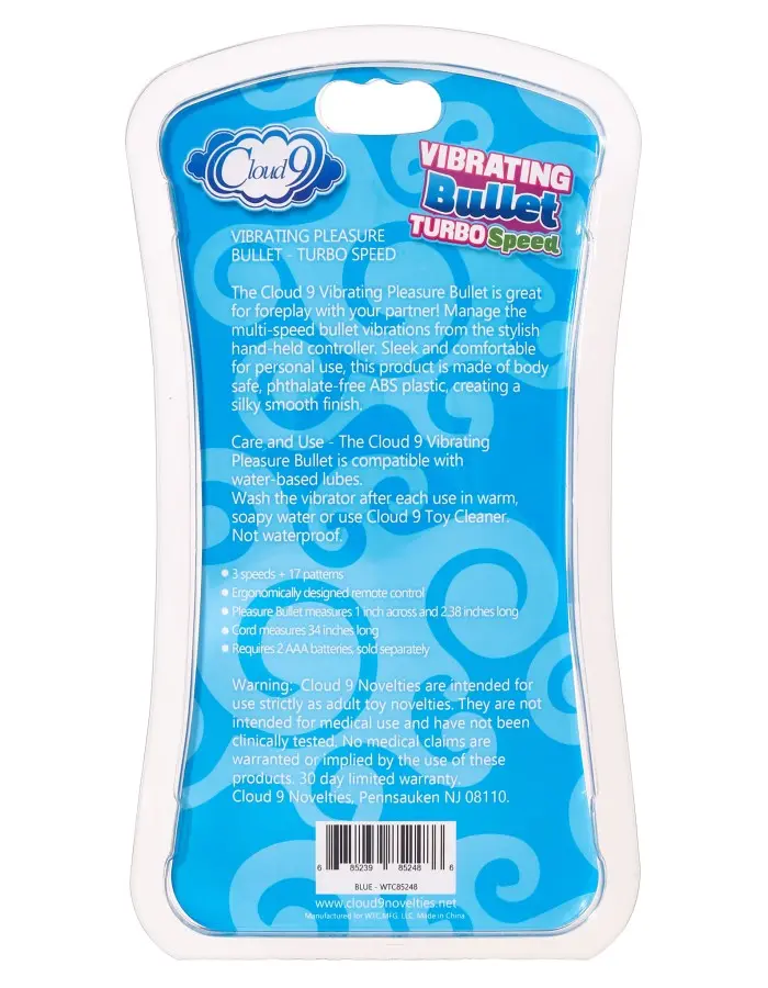 Cloud 9 3 Speed Bullet With Remote - Blue