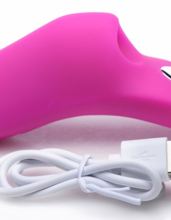 7x Finger Bang Her Pro Silicone Vibrator - Pink