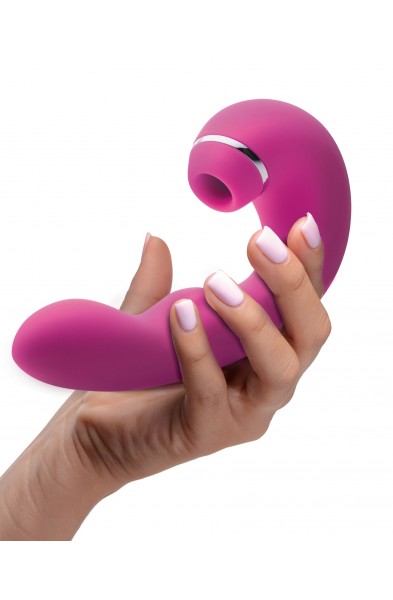 Shegasm 5 Star 10x Tapping G-Spot Vibe With Suction - Pink