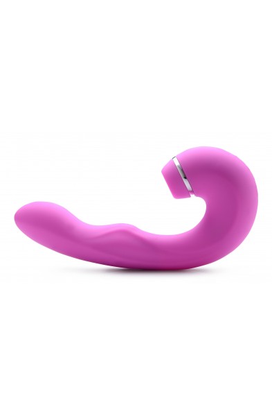 Shegasm 5 Star 10x Tapping G-Spot Vibe With Suction - Pink