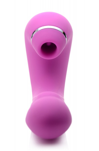 Shegasm 5 Star 10x Tapping G-Spot Vibe With Suction - Pink