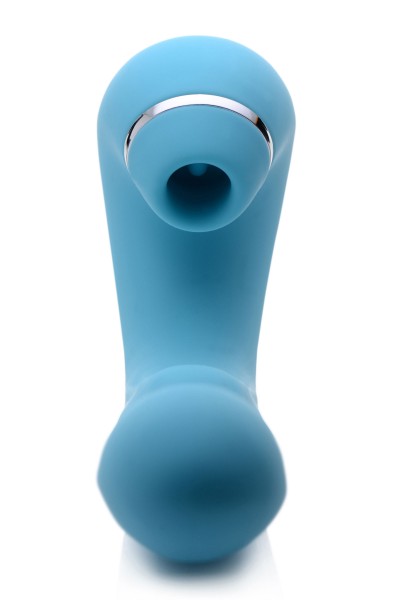 Shegasm 5 Star 10x Tapping G-Spot Vibe With Suction - Teal