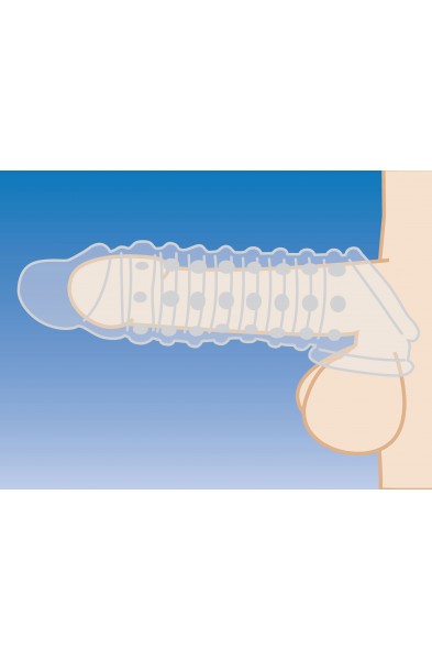 1.5 Inch Penis Enhancer Sleeve - Clear