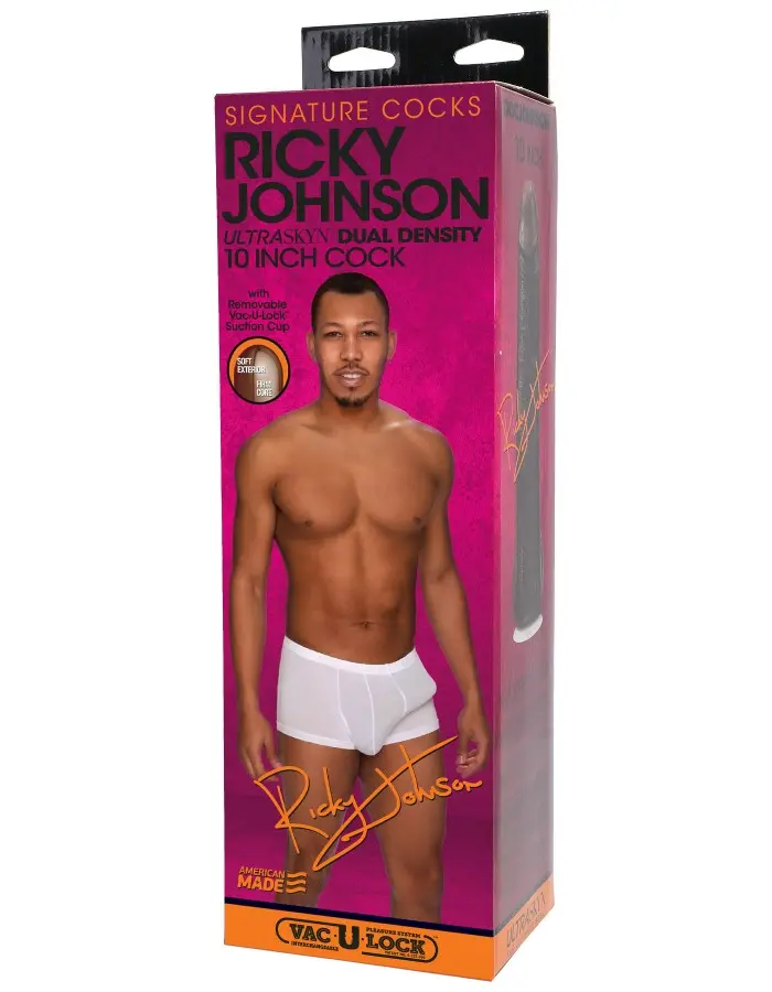 Signature Cocks - Ricky Johnson  8 Inch Ultraskyn  Cock With Removable Vac-U-Lock Suction Cup