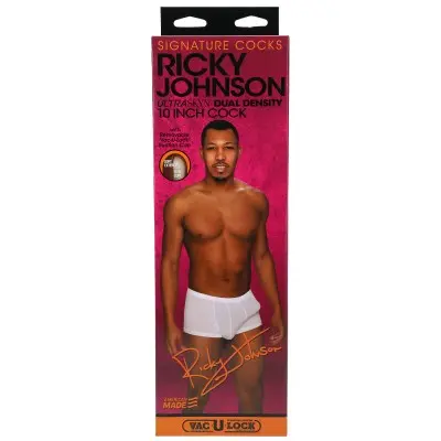 Signature Cocks - Ricky Johnson  8 Inch Ultraskyn  Cock With Removable Vac-U-Lock Suction Cup