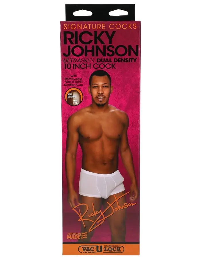 Signature Cocks - Ricky Johnson  8 Inch Ultraskyn  Cock With Removable Vac-U-Lock Suction Cup