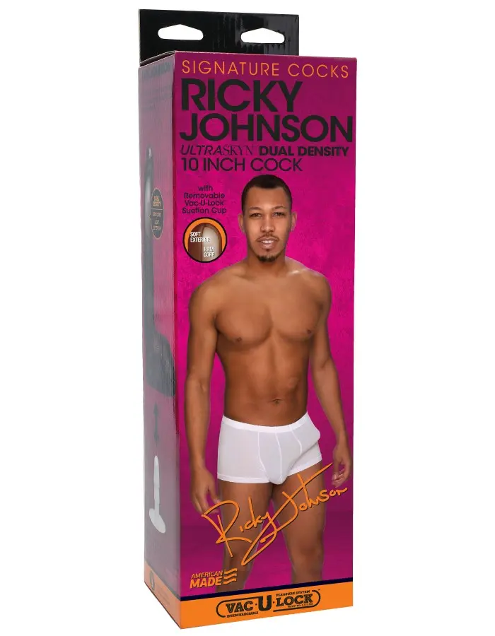 Signature Cocks - Ricky Johnson  8 Inch Ultraskyn  Cock With Removable Vac-U-Lock Suction Cup