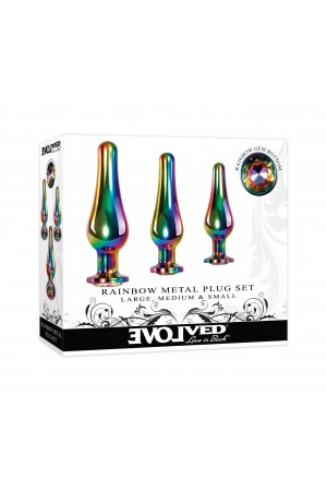 Rainbow Metal Plug Set