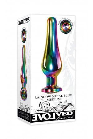 Rainbow Metal Plug - Medium