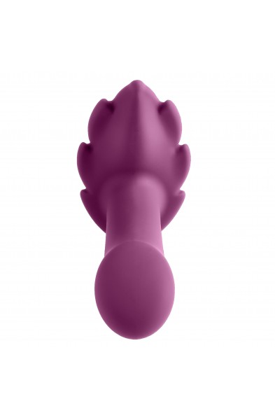 Partner Panty Leaf Vibrator With Remote Control -  Plum