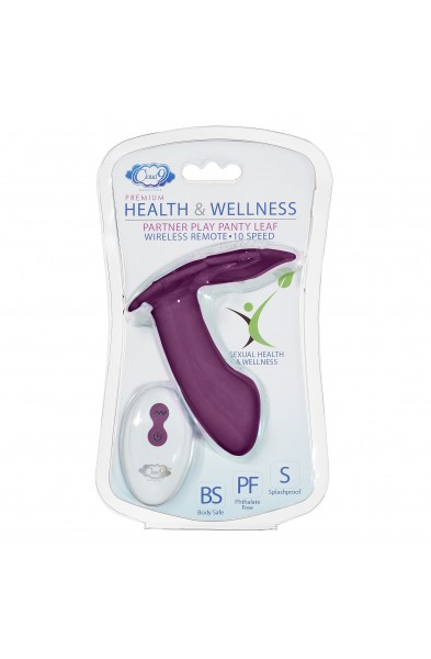 Partner Panty Leaf Vibrator With Remote Control -  Plum