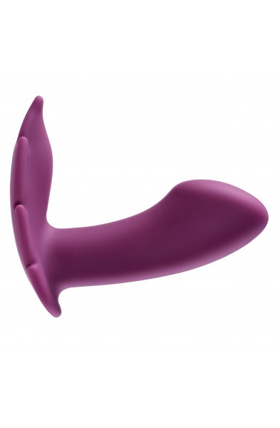 Partner Panty Leaf Vibrator With Remote Control -  Plum